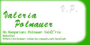 valeria polnauer business card